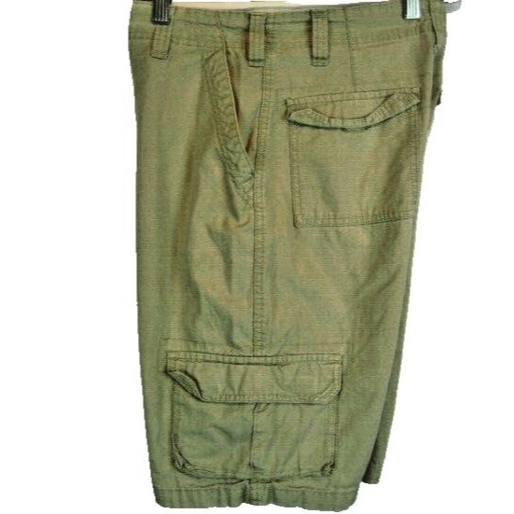 Mens Airwalk Tan Ripstop Cotton Flat Front Board Casual Shorts sz 30x10 - Picture 4 of 6